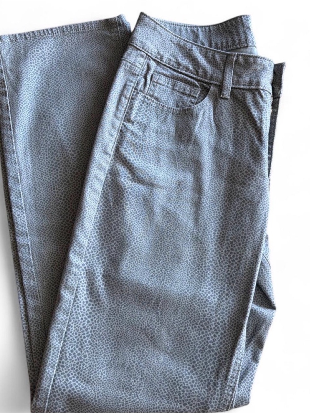 Women’s gray Riders Jeans by Lee. Vintage, snake print straight leg, size 10